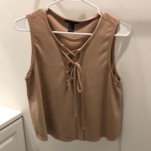 Tan Charlotte Russee tank top